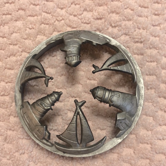 Vintage Glass Container Potpourri Jar Artsy Unique Rare Limited Accent Boho - Picture 2 of 4